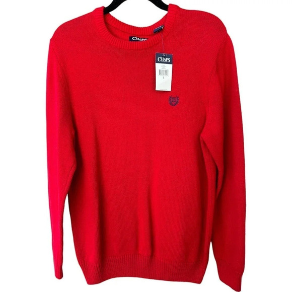NWT CHAPS Ralph Lauren Men's Crest Knit Sweater Size Small - Picture 3 of 6